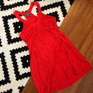 Southern frock red jersey-knit sundress - size S